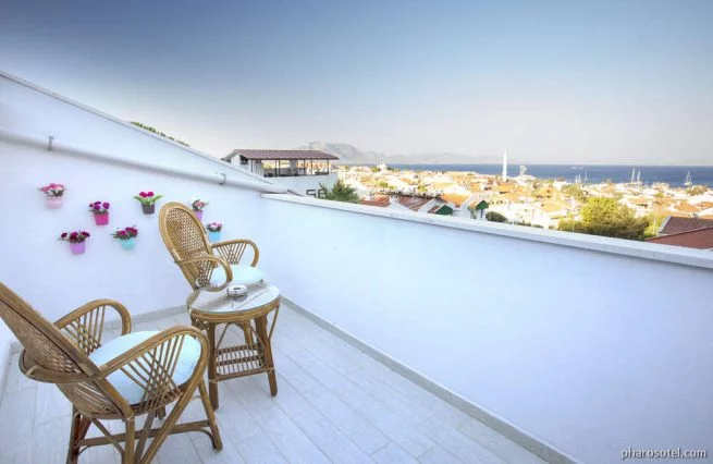 Datça Butik Otel - Teras Çift Kişilik